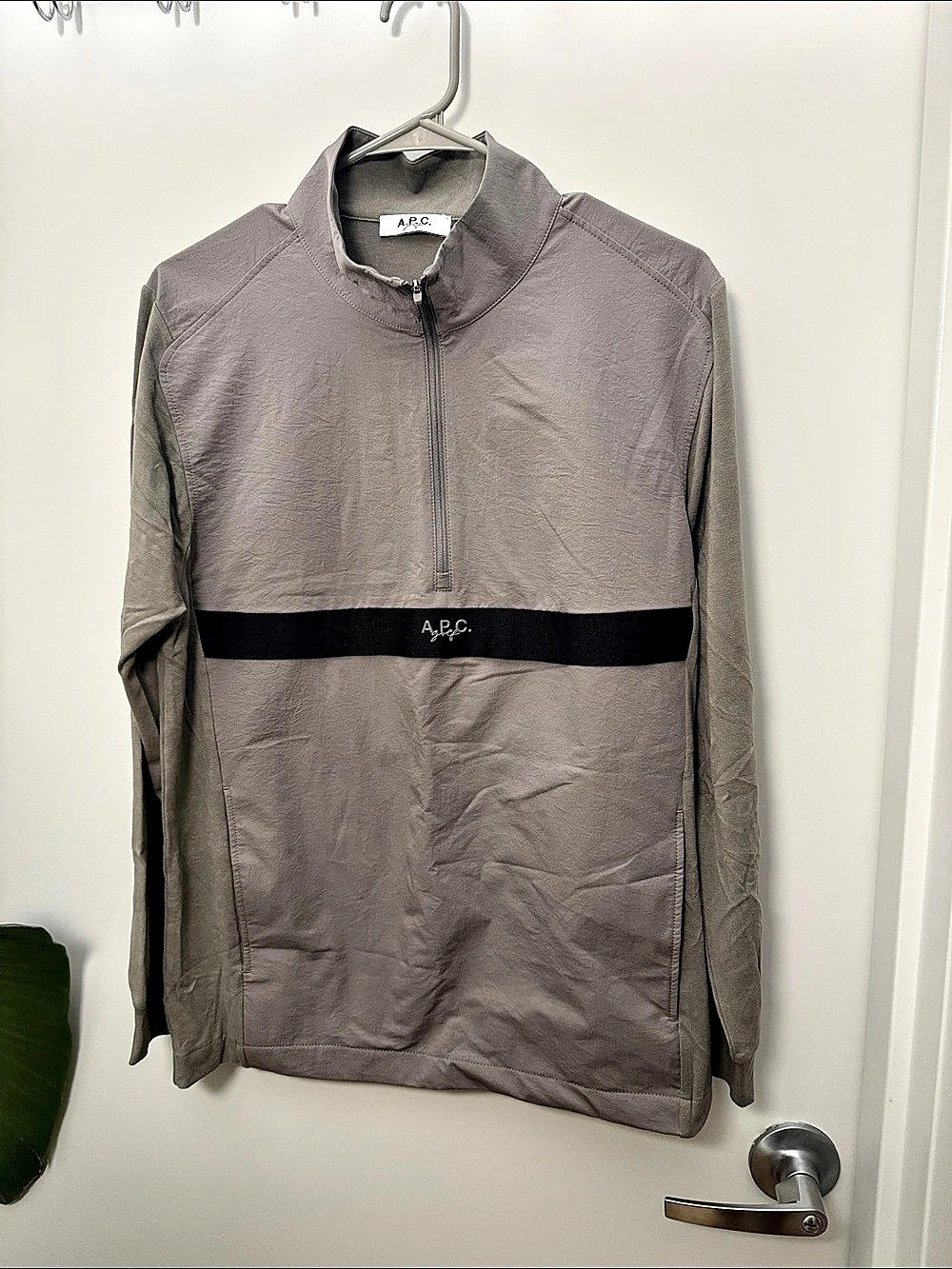 A.P.C. Gray Lightweight Jacket Size Medium